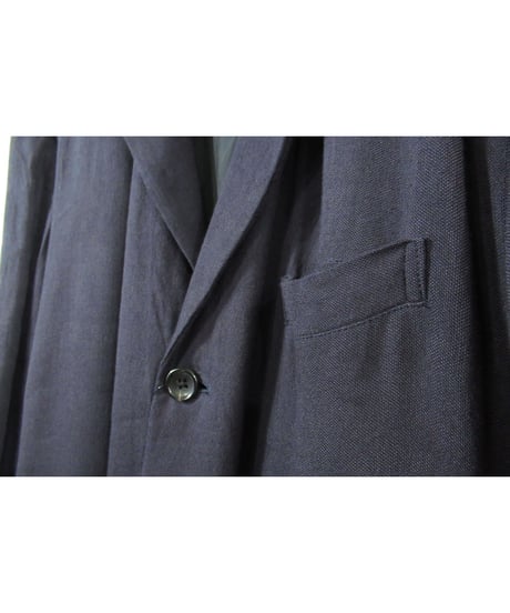 SAMPLE 90’s yohji yamamoto pour homme vintage 紺 ピークドラペルデザインジャケット（HJ-19）