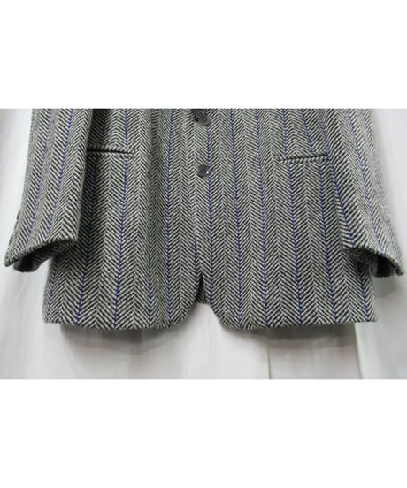 01aw yohji yamamoto pour homme ギャングスター 襟デザイン ツイードセットアップ（HV-J63-136／HV-P10-136）