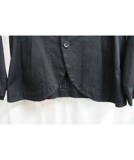 Y's yohji yamamoto 黒 コットンデザイン燕尾ジャケット YE-J01-025