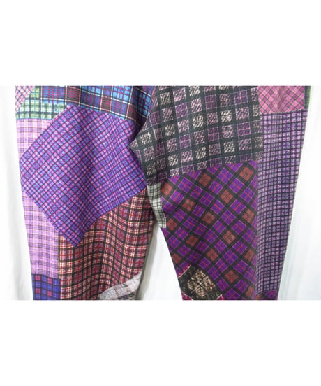 16aw yohji yamamoto pour homme パッチワークプリントデザインパンツ（HR-P70-162）