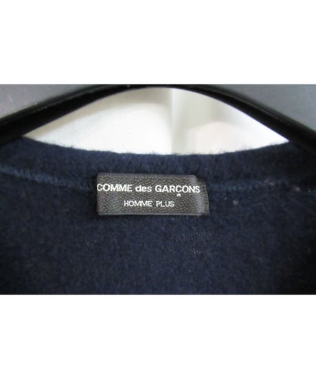 AD1999 COMME des GARCONS HOMME PLUS 紺 縮絨 逆プリントブルゾン PT-040440