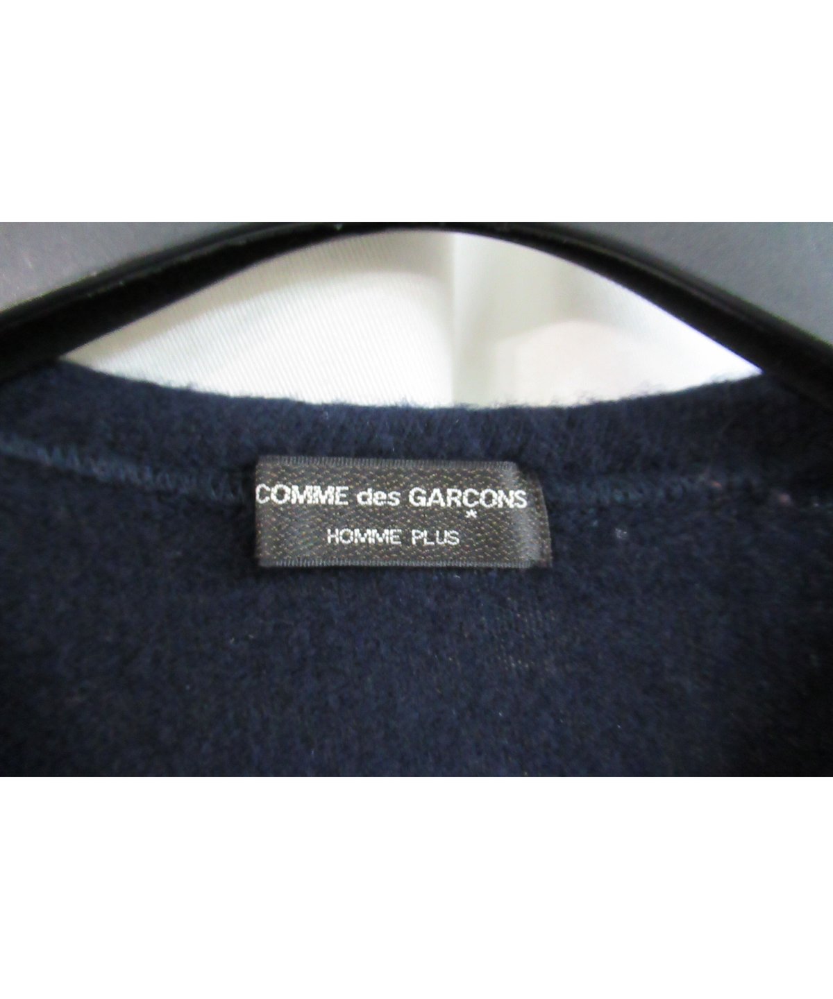 AD1999 COMME des GARCONS HOMME PLUS 紺 縮絨 逆プリントブ