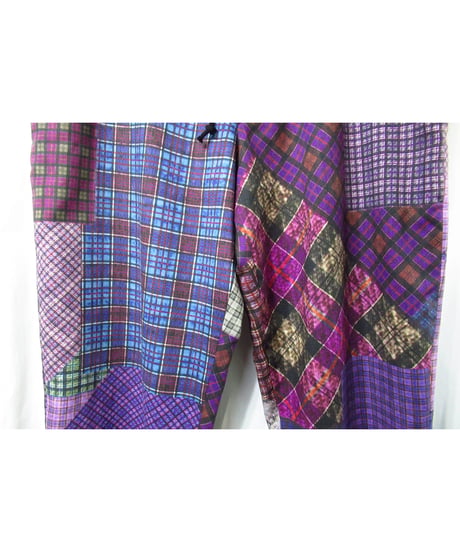 16aw yohji yamamoto pour homme パッチワークプリントデザインパンツ（HR-P70-162）