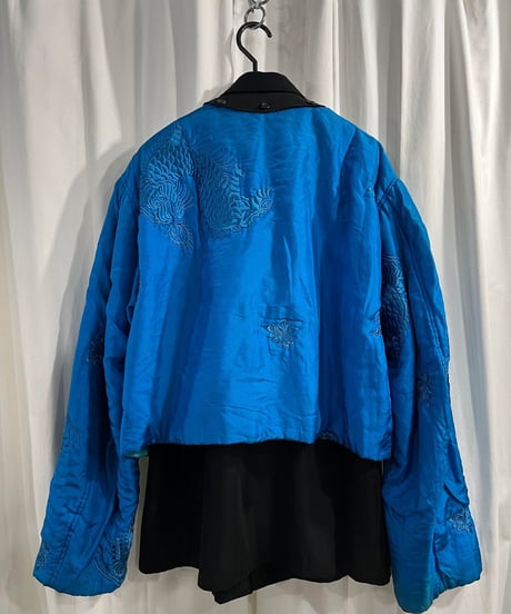 1992SS yohji yamamoto pour homme リバーシブルシルク刺繡ブルゾン（HO-Y14-836）