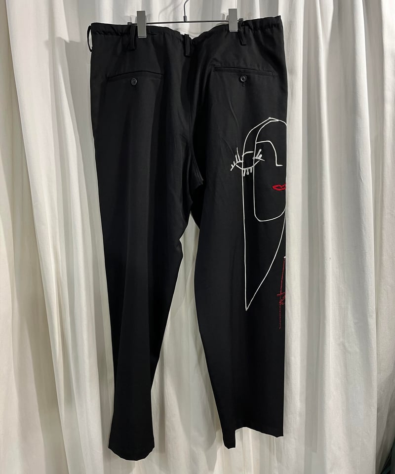 2022SS yohji yamamoto pour homme リエ刺繡パンツ（HG-P24