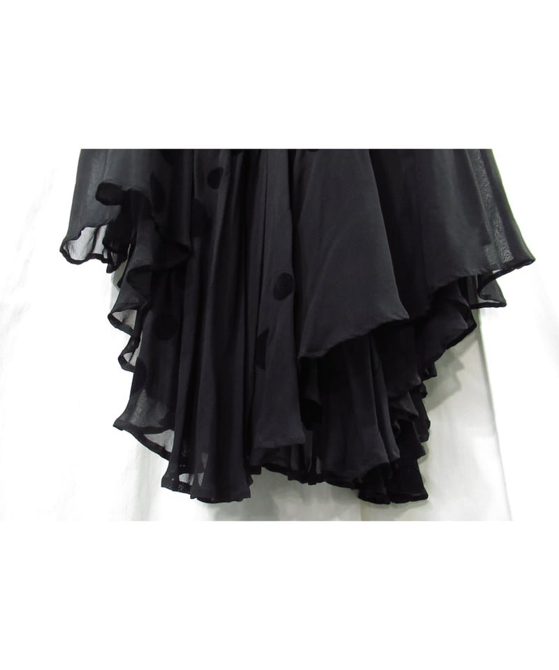 YOHJI YAMAMOTO ヨウジヤマモト　red label 巻きスカート Y's Red Label yohji yamamoto レイヤードデザイン ロング巻き