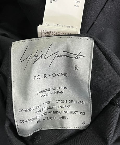 2022SS yohji yamamoto pour homme  3重レイヤードアシンメトリーリバーシブルジャケッ（HG-J09-800）