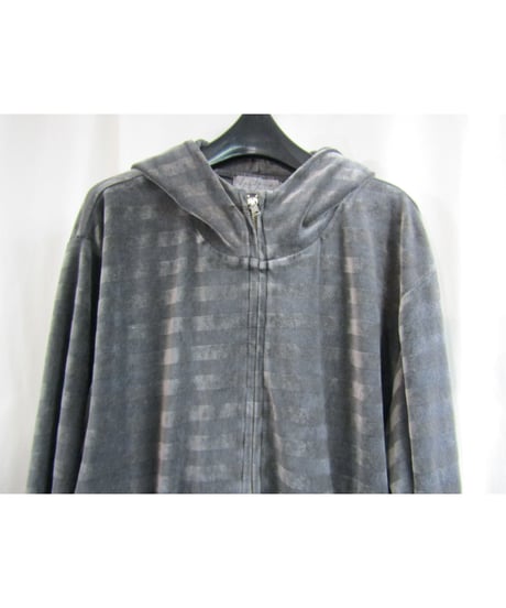 14ss yohji yamamoto pour homme 製品染め ボーダースイングトップパーカー HG-T81-078