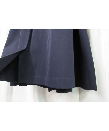98ss yohji yamamoto pour homme vintage 袖ジャージ切替えデザインコート 紺（HJ-C01-812）