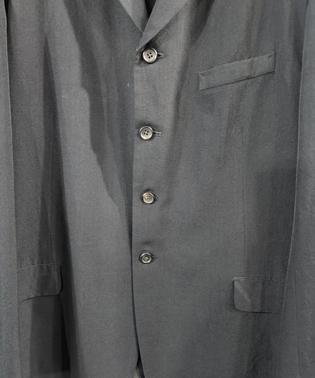 95AW yohji yamamoto pour homme  黒 4釦シンプルジャケット （HE-J81-199）