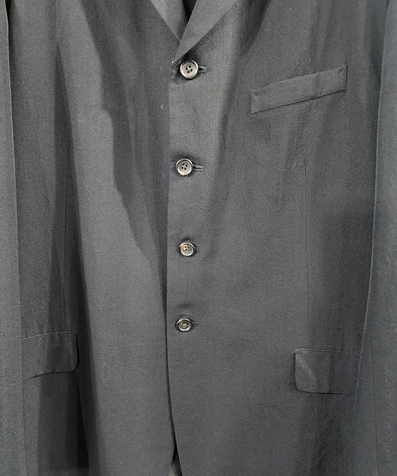 95AW yohji yamamoto pour homme 黒 4釦シンプルジャケット （