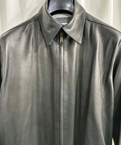 yohji yamamoto pour homme レザーブラウス（HX-B61-730）