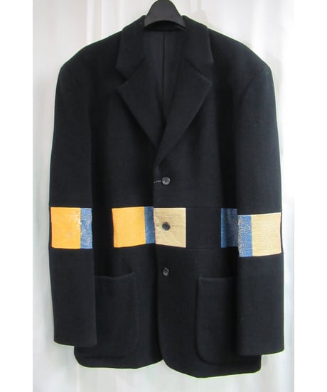 難あり 91aw yohji yamamoto pour homme vintage 黒 ウルトラマンジャケット HJ-33