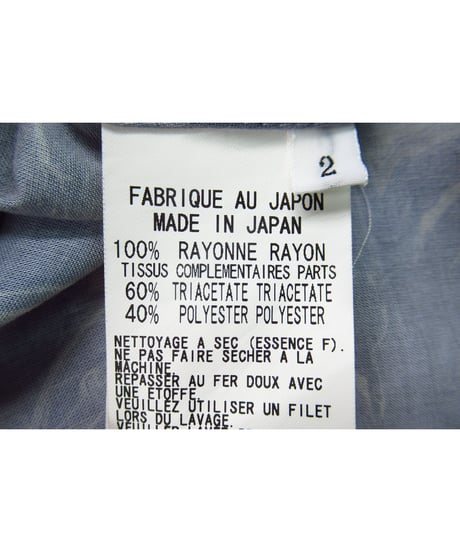 Y’s yohji yamamoto デザインプリントブラウス（YO-B08-213）