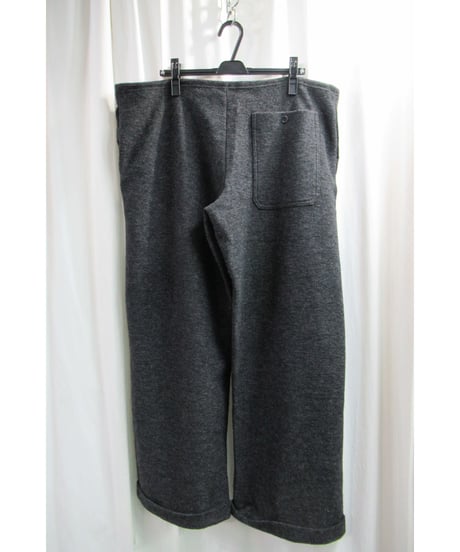 98aw yohji yamamoto pour homme vintage グレー シンプルワイドパンツ（HY-T58-980）