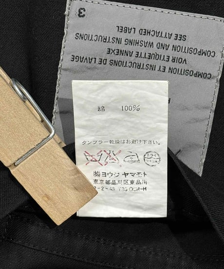 2007SS yohji yamamoto pour homme コットンジャケット（HT-J67-046）