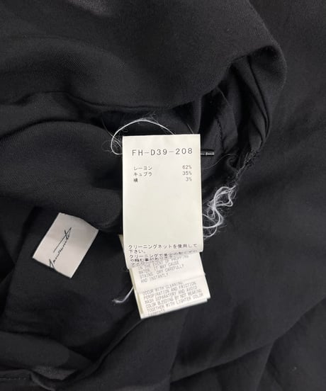 2019SS yohji yamamot femme ノースリーブワンピース（FH-D39-208）