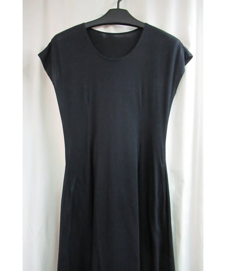 90's Y's yohji yamamoto vintage 黒 シンプル カットソーロングワンピース  YG-T53-015