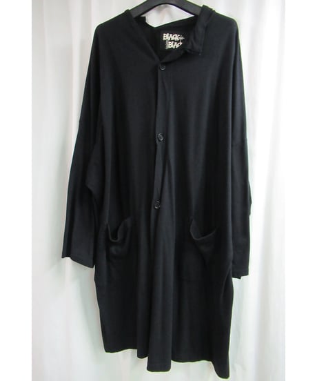 yohji yamamoto +noir BLACK and BLACK 変形襟デザインシャツジャケット ND-T83-067
