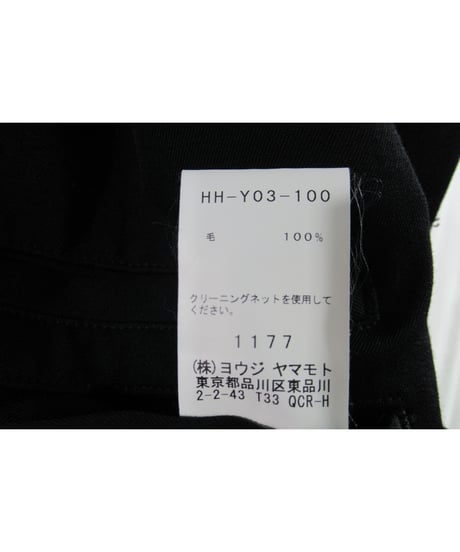 19ss yohji yamamoto pour homme フライフロント シンプルブルゾン size 2 HH-Y03-100