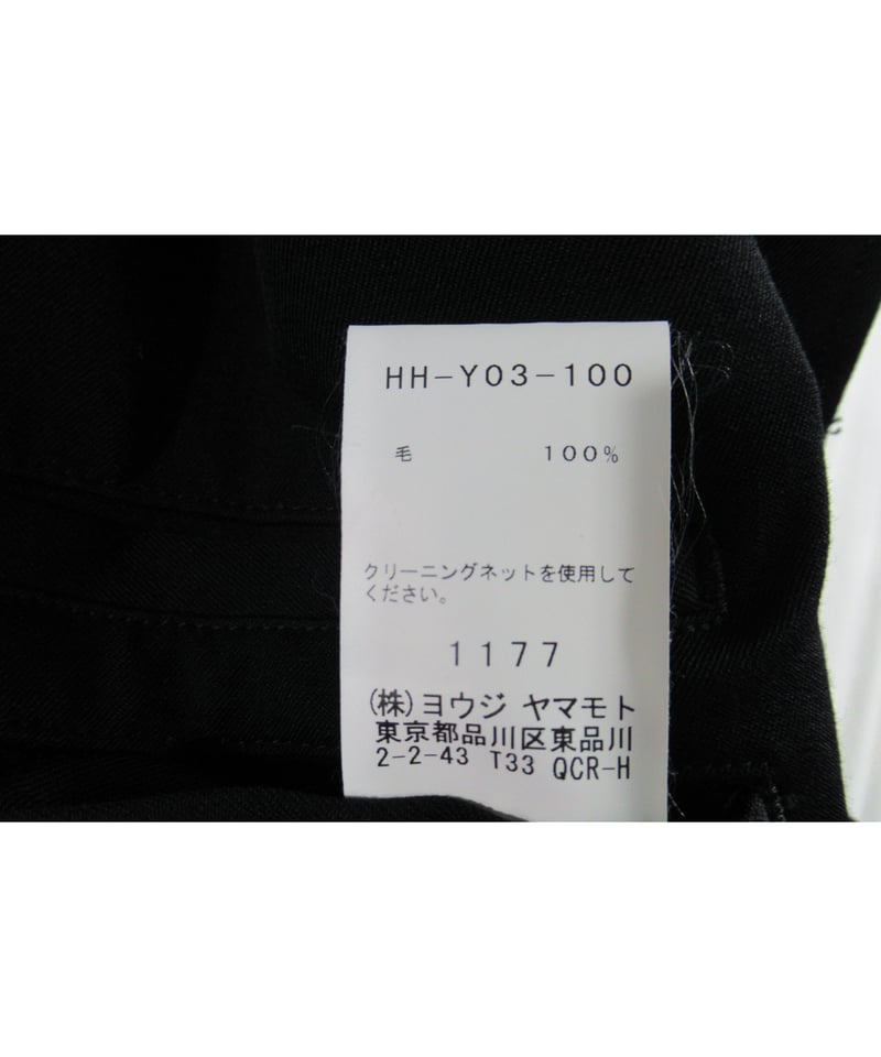 19ss yohji yamamoto pour homme フライフロント シンプル 19ss yohji yamamoto pour homme フライフロント シンプル