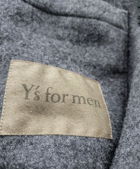 Y's for men  yohji yamamoto チャコールグレー ストライプロングジャケット  (MJ-J06-110)