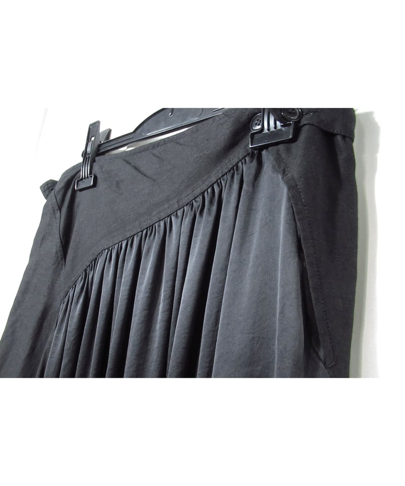 Y's yohji yamamoto 素材切り替えデザイン ロングスカート（YX-S06-81