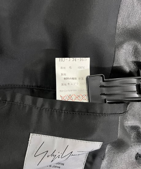 2003AW yohji yamamoto pour homme 羊革切替えジャケット（HU-J74-165）