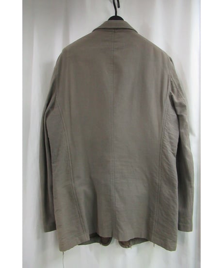 AD2002 COMME des GARCONS 茶 襟切替えデザインジャケット HG-J014