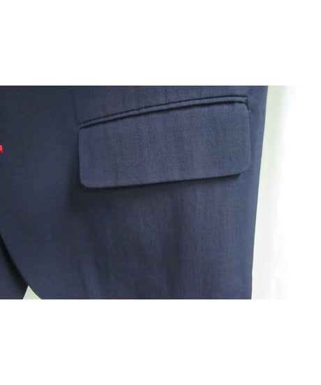 レア 80's COMME des GARCONS HOMME PLUS vintage 紺 カラーホール 3ピースセットアップ PJ-05077M