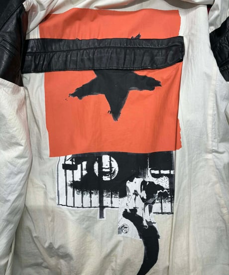 2004AW yohji yamamoto pour homme ファー付きファスナーレザーブルゾン（HJ-Y11-745）