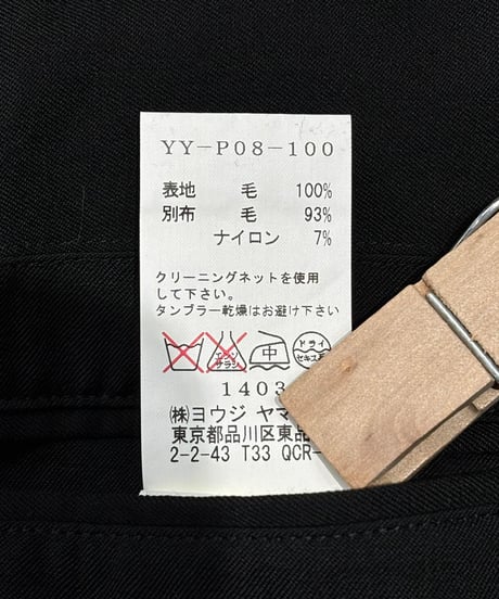 Y's yohji yamamoto デザインパンツ（YY-P08-100）