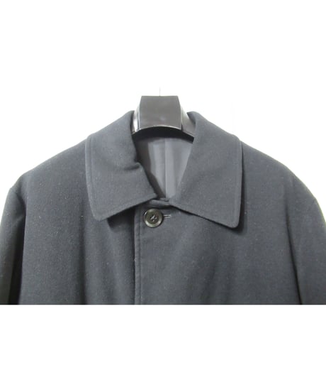 99aw yohji yamamoto pour homme vintage フラップポケットデザイン ステンカラーロングコート（HN-C10-140）