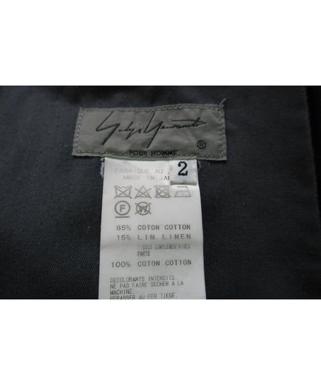 18ss yohji yamamoto pour homme バイカラー バルーンパンツ（HW-P09-801）