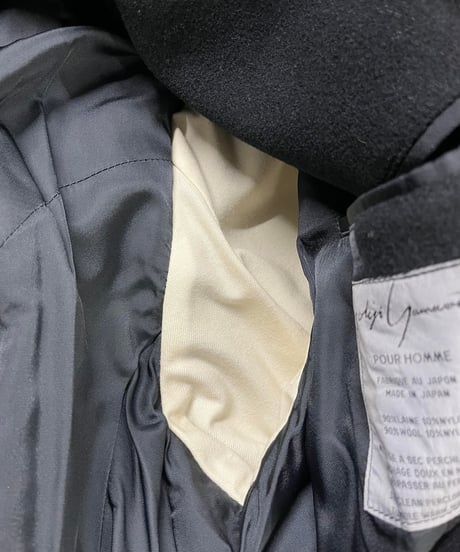 yohji yamamoto pour homme デザインロングコート（H-C01-001XXX）