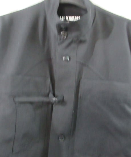 16ss yohji yamamoto pour homme REPLICA 1991-1992AW スタンドカラーシャツジャケット H0-B55-104