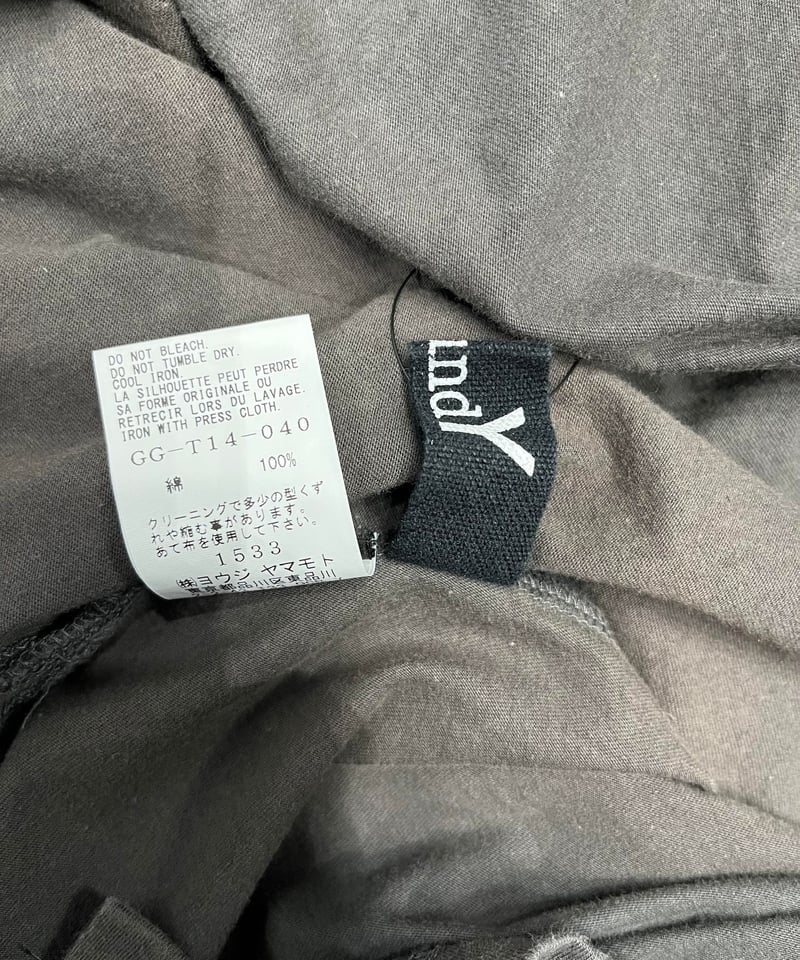 Ground Y yohji yamamoto ビッグTシャツ(GG-T14-040) | L Ground Y yohji yamamoto ビッグTシャツ(GG-T14-040) | L