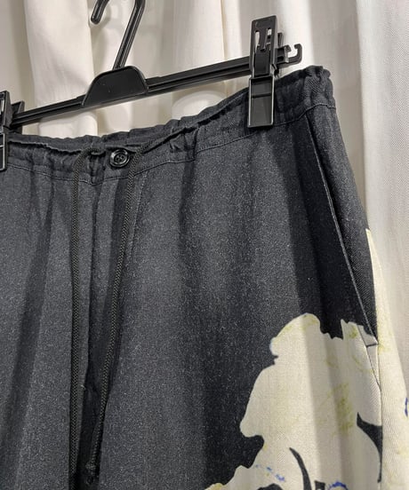 Y's yohji yamamoto プリントワイドパンツ（YY-P24-122）