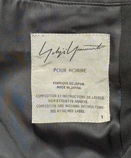 2016AW yohji yamamoto pour homme リエコート（HR-C15-131）