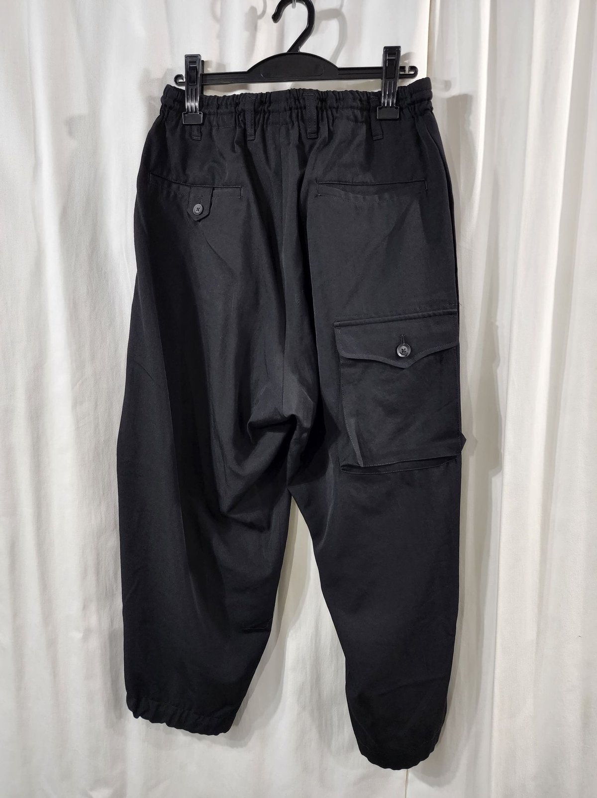 19aw yohji yamamoto pour homme 黒デザインミリタリーパンツ (H...