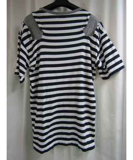 yohji yamamoto pour homme 切替えデザインボーダーカットソー HU-T46-096