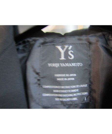 Y's yohji yamamoto バックポケットデザインジャケット YR-J02-100