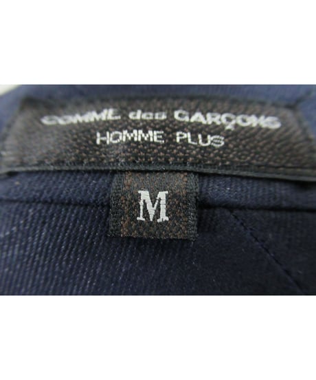 80's COMME des GARCONS HOMME PLUS 紺 vintage サイドテープパンツ　PP-05017M