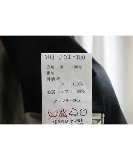 Y's for men yohji yamamoto 二つ釦シンプルジャケット MQ-J01-100