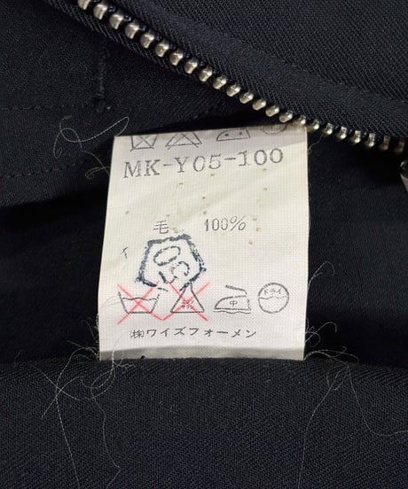 Y's for men yohji yamamoto vintage ダブルジップブルゾン（MK-Y05-100）