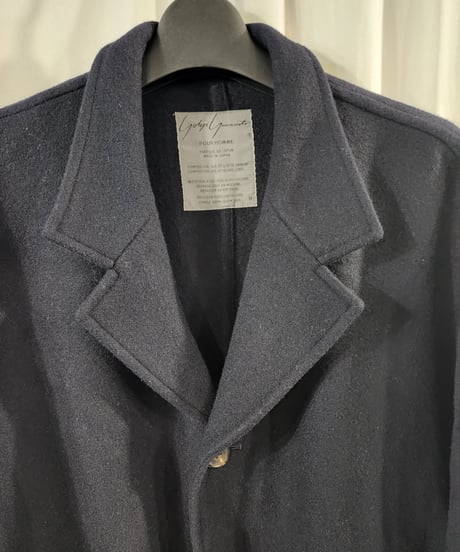 1980's yohji yamamoto pour homme 丸文字 紺 モッズコート (yy-01)