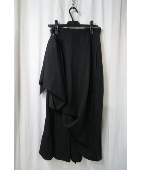 18aw yohji yamamoto femme アシメトリーデザイン サルエル ラップパンツ（FV-P07-100）