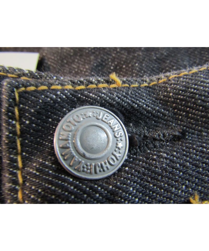 定価11万円 Yohji Yamamoto 裾ジップ ブラックデニム　希少サイズ 定価11万円 Yohji Yamamoto 裾ジップ ブラックデニム 希少サイズ