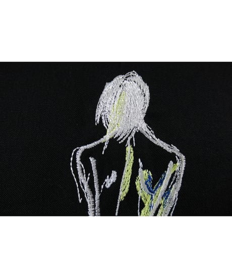 レア 21aw yohji yamamoto pour homme バック刺繍デザインジャケット（HX-J49-130）