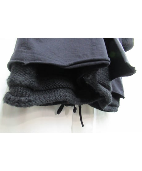 2016aw yohji yamamoto pour hommeカットソーレイヤードデザイン ロングニットジャケット（HR-K72-180）